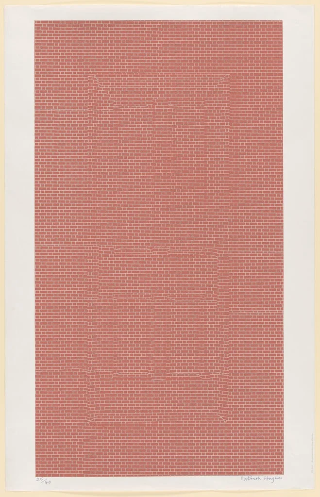 Untitled, by Patrick Hughes, ink, 1964