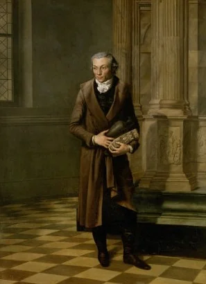Portrait of French archaeologist Alexandre Lenoir (1761-1839), by Pierre-Maximilien Delafontaine, oil, 1800