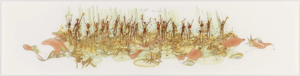 Untitled, by Matthew Ritchie, ink, 2003