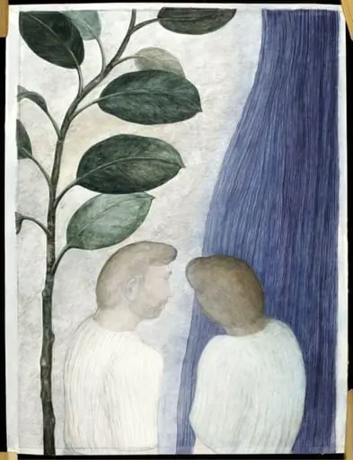 Plant and Curtain