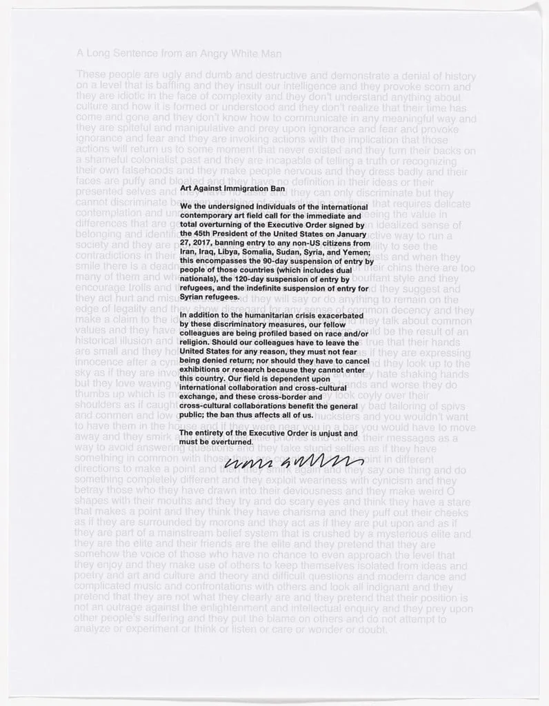Untitled, by Liam Gillick, 2017