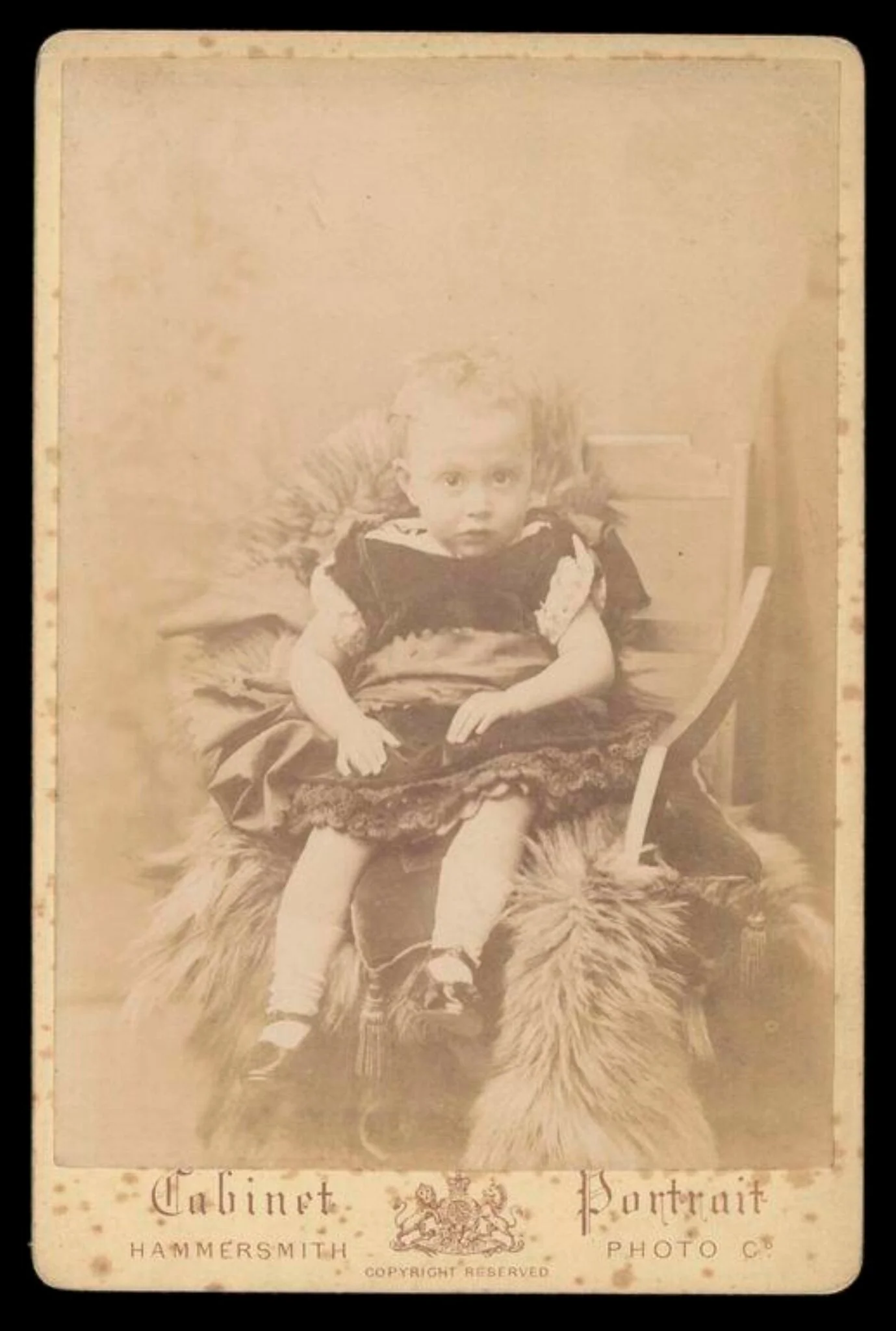Portrait of a child, by Hammersmith Photographic Co., photographic, 1850