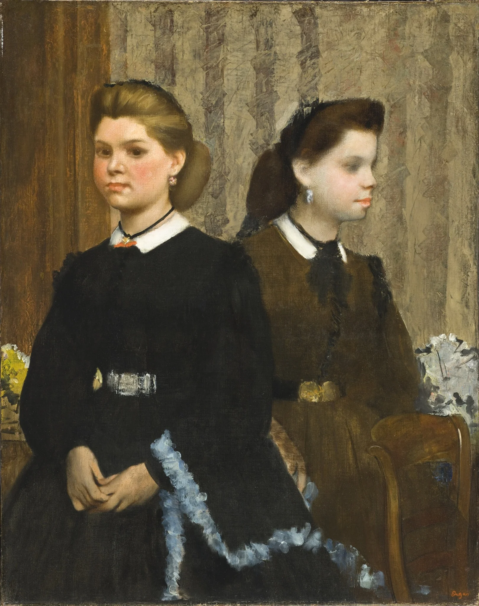 The Bellelli Sisters (Giovanna and Giuliana Bellelli), by Edgar Degas, oil, 1865