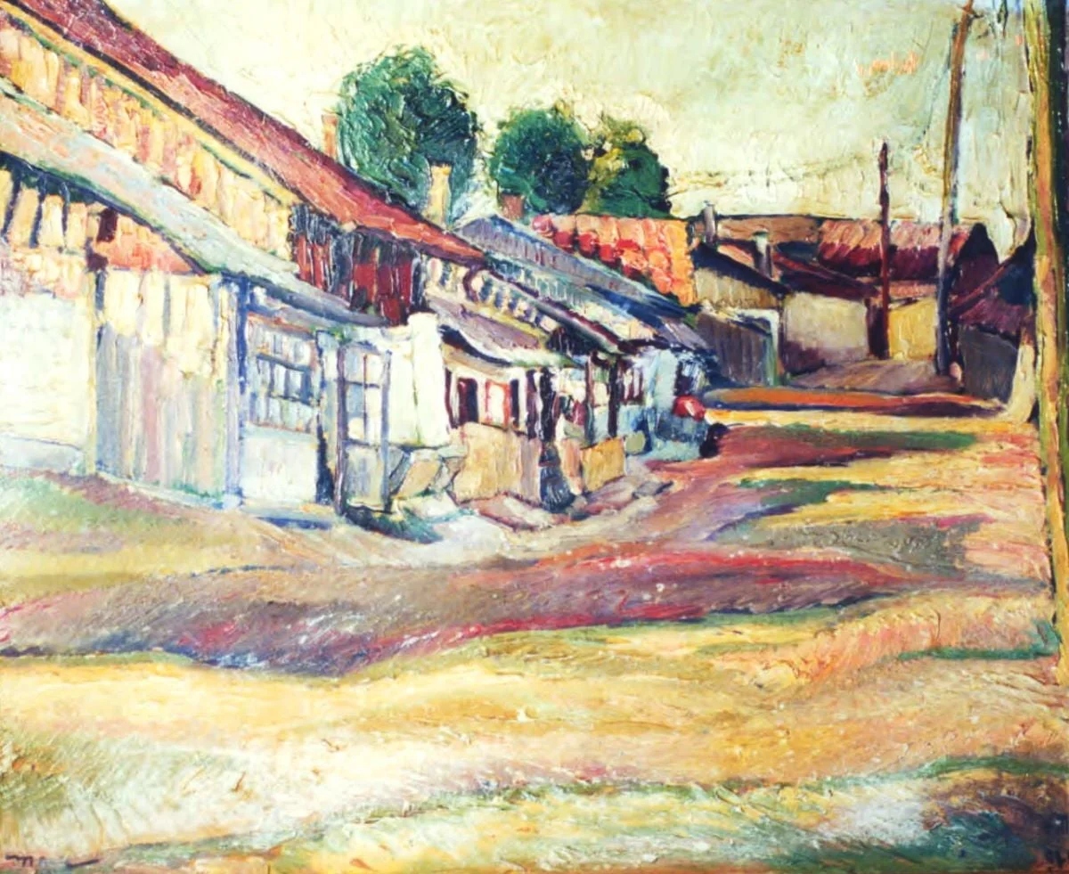 Stradă la periferie, by Max Hermann Maxy, unspecified, 1943