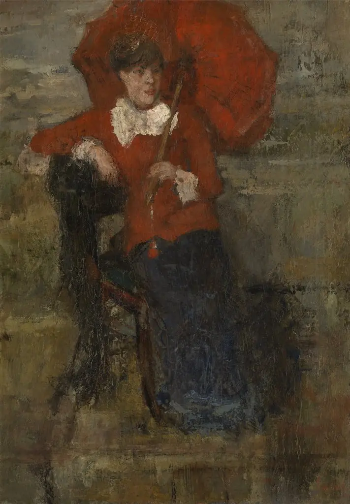 The Lady with Red Parasol