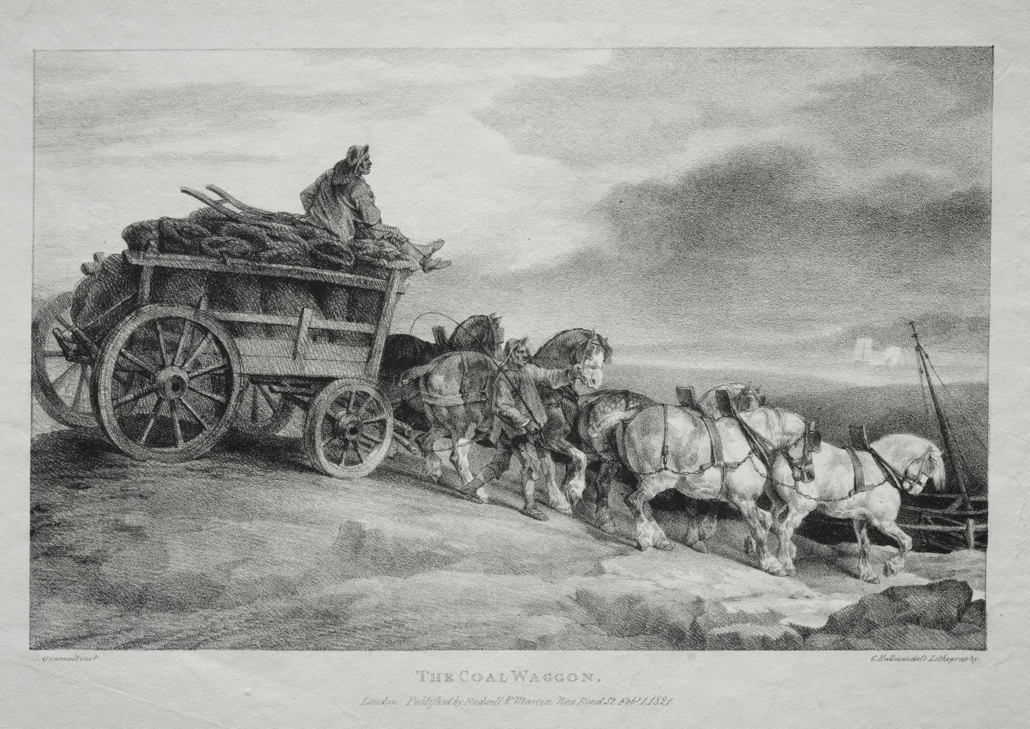 The Coal Wagon, by Théodore Géricault, 1821
