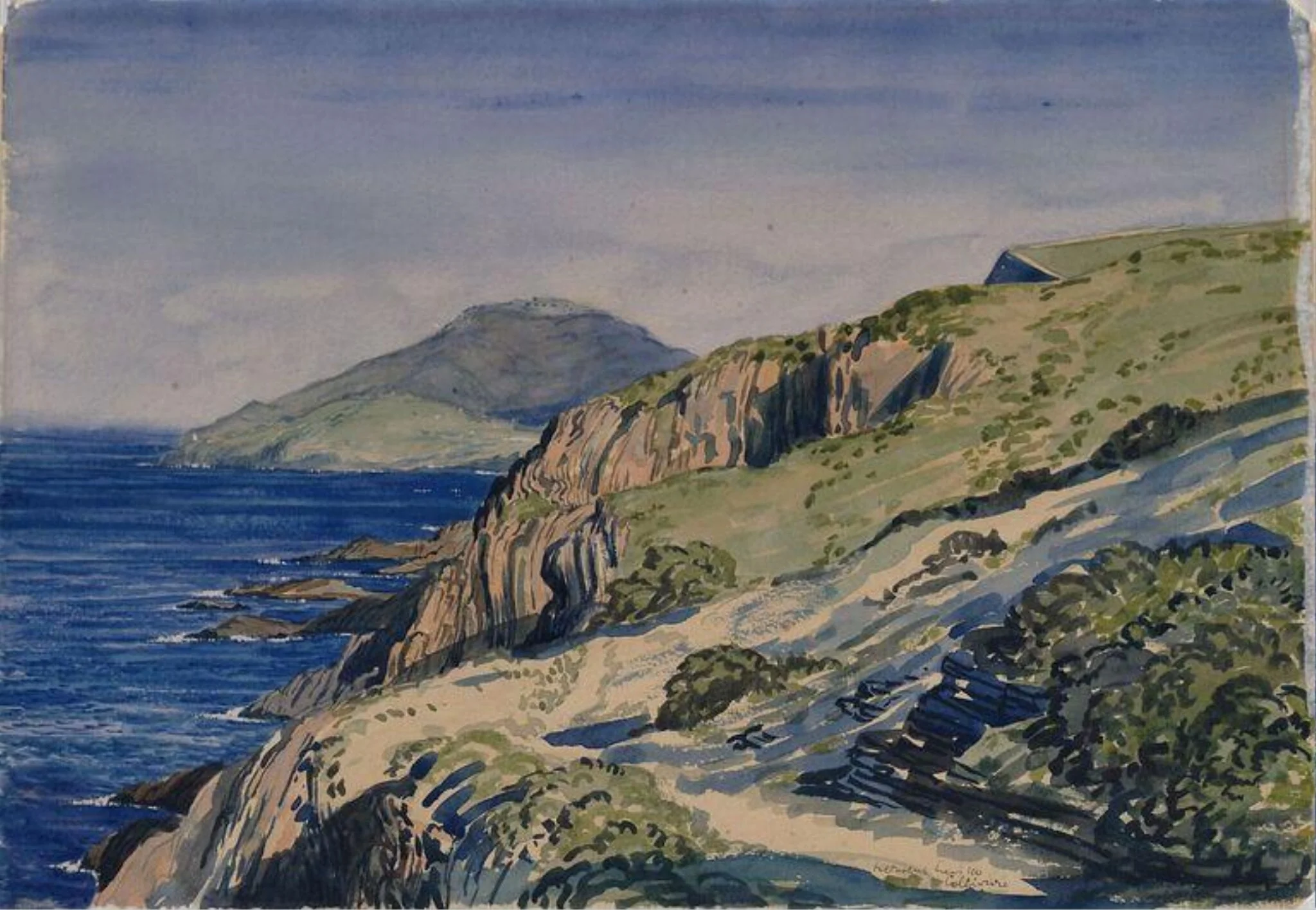 Collioure, by Derwent Lees, watercolor, 1915