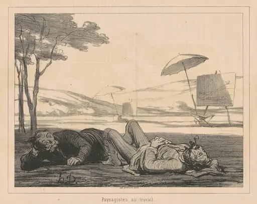 Paysagistes au travail (Landscape Artists at Work)