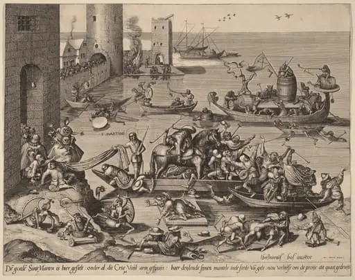 Saint Martin with His Horse in a Ship