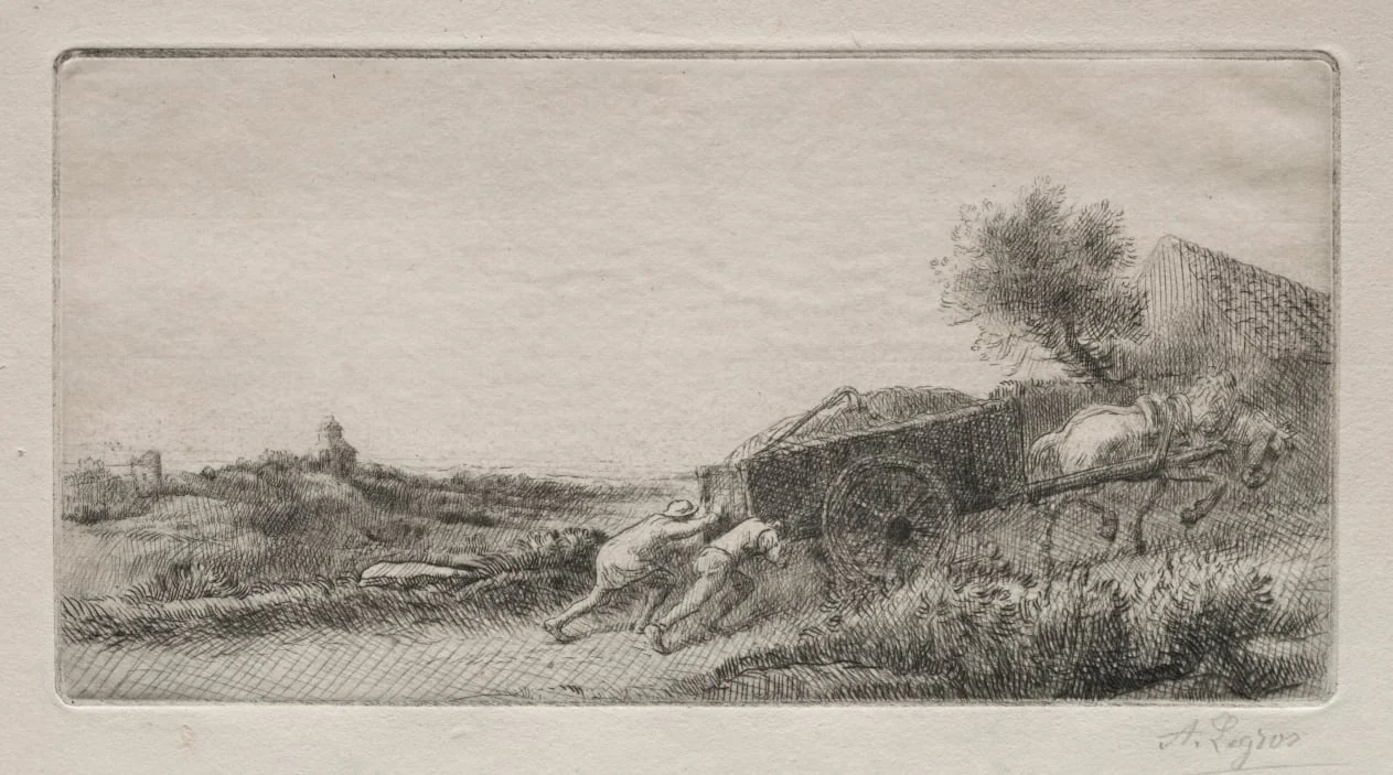 Bringing the Hay Home, by Alphonse Legros, 1897