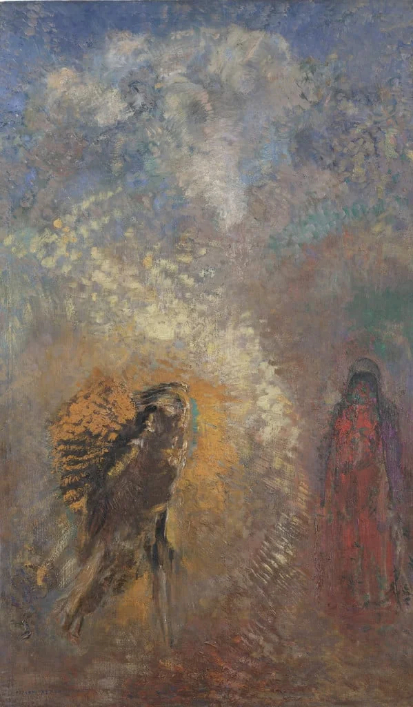 Untitled, by Odilon Redon, oil, 1905