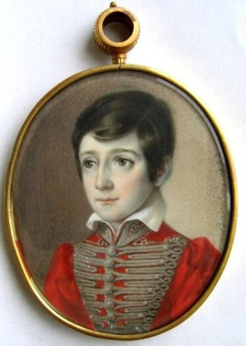 Portret de băiat, by Miklós Barabás, unspecified