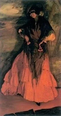 Gitanilla, by Ignacio Zuloaga, oil, 1917