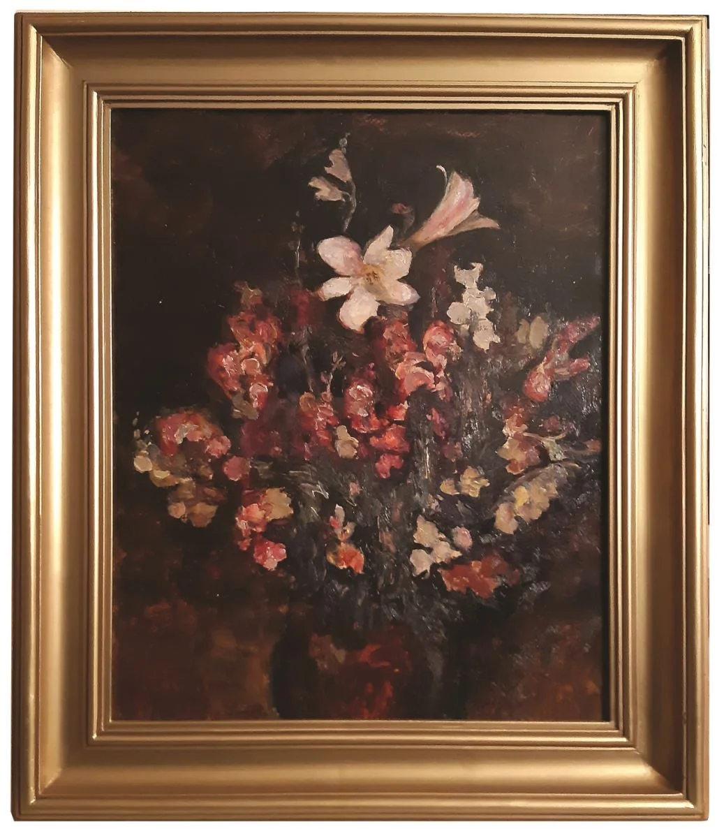 Natură statică cu flori, by Samuel Mützner, 1949