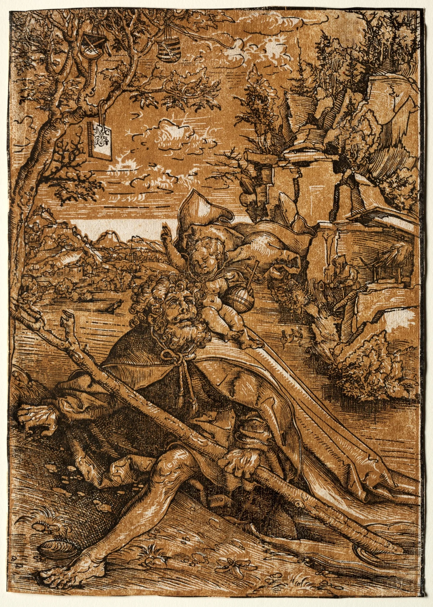 Saint Christopher, by Lucas Cranach the Elder, 1509