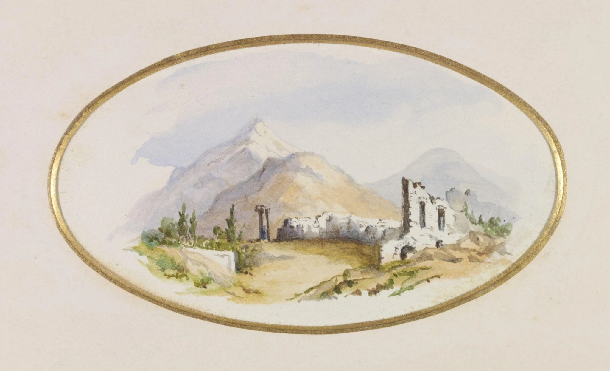 Philadelphia -, by Unknown, watercolor, 1845