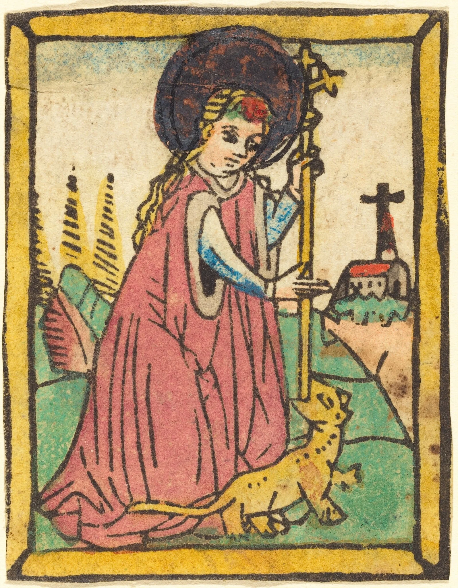 Saint Margaret, by German 15th Century, ink, 1465