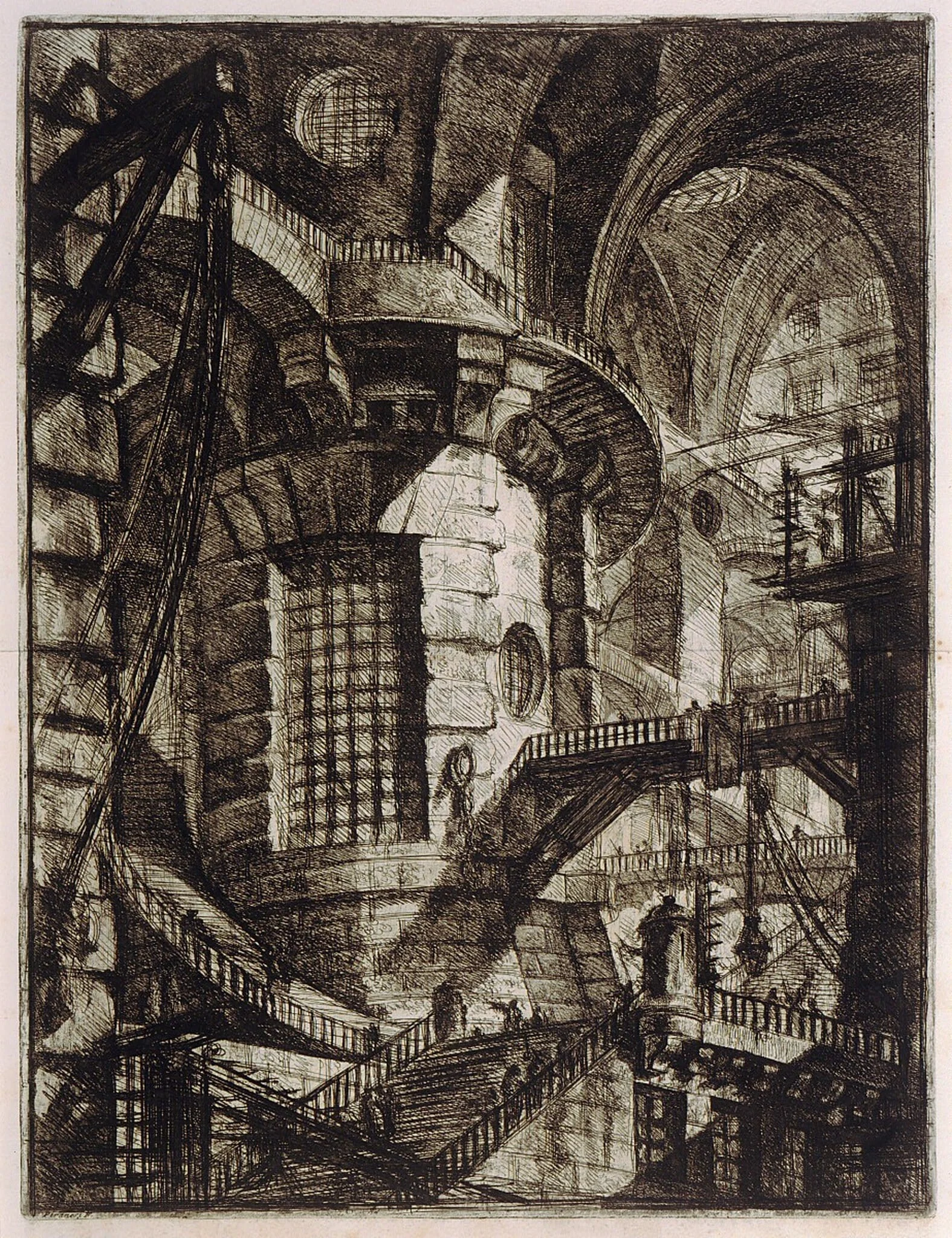The Round Tower, by Giovanni Battista Piranesi, ink, 1761