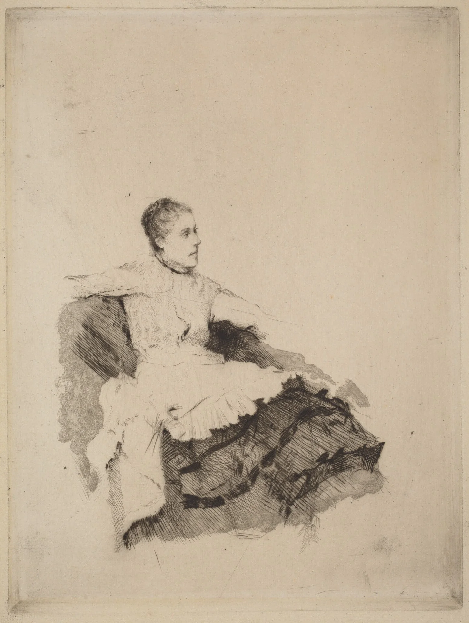 Portrait of Madame de Nittis ("Attenzione")
