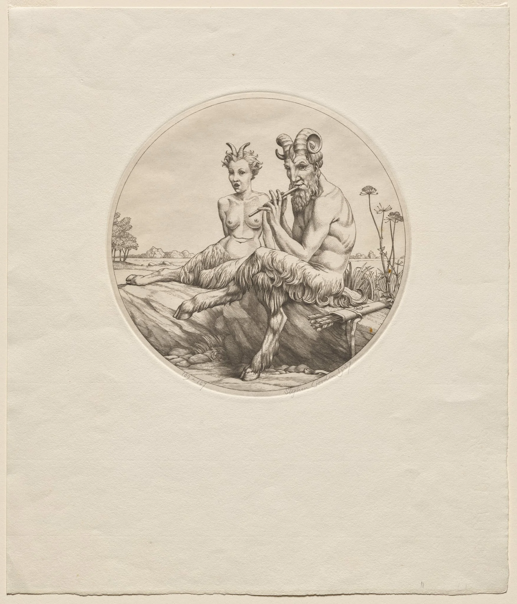 Two Satyrs, by Stephen Gooden, 1937
