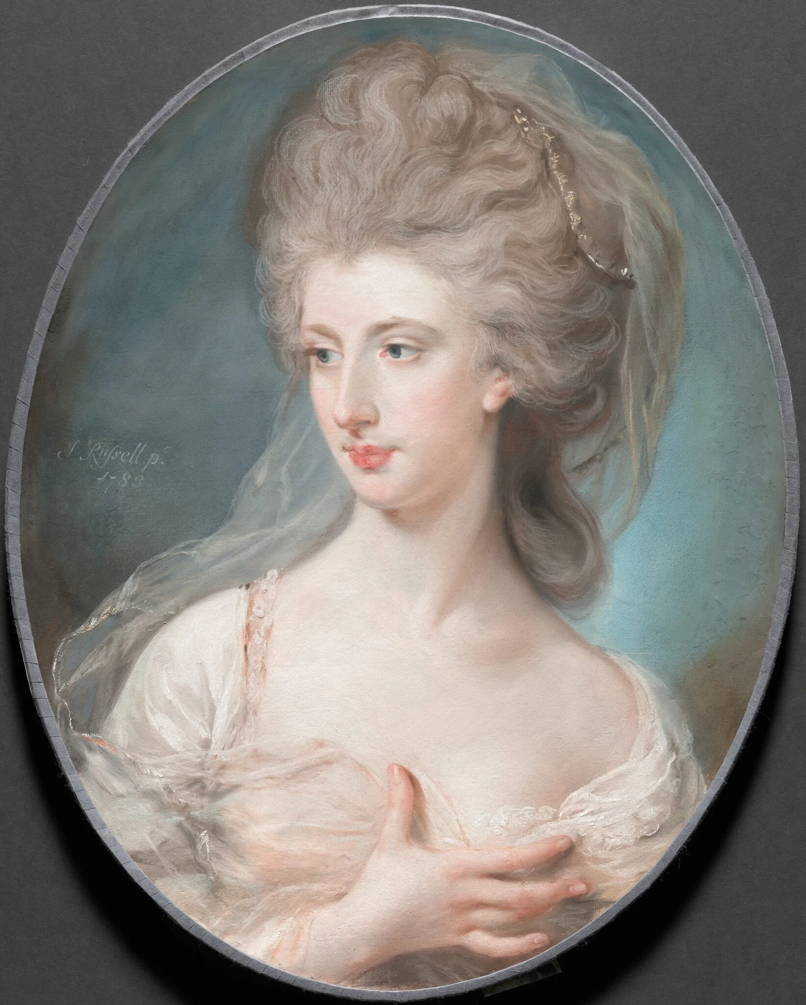 Miss Raymond, by John Russell, pastel, 1783