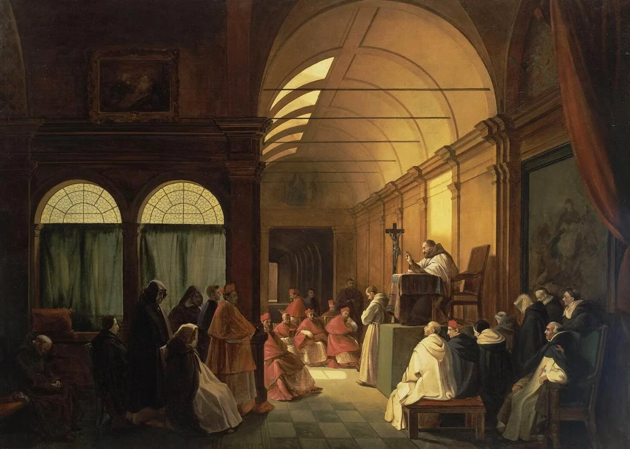 Meeting of the Monastic Chapter, by François Marius Granet, oil, 1833