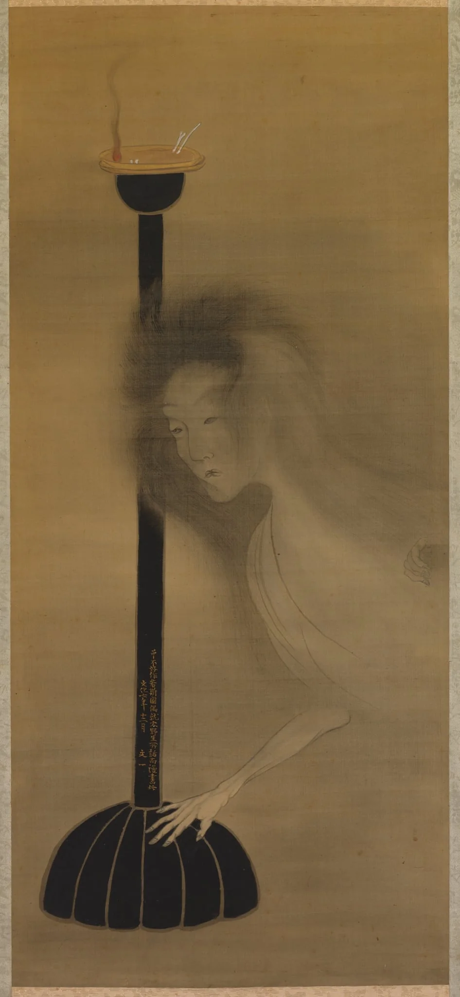 Ghost and Oil Lamp, by Tani Bun'ichi, unspecified, 1810