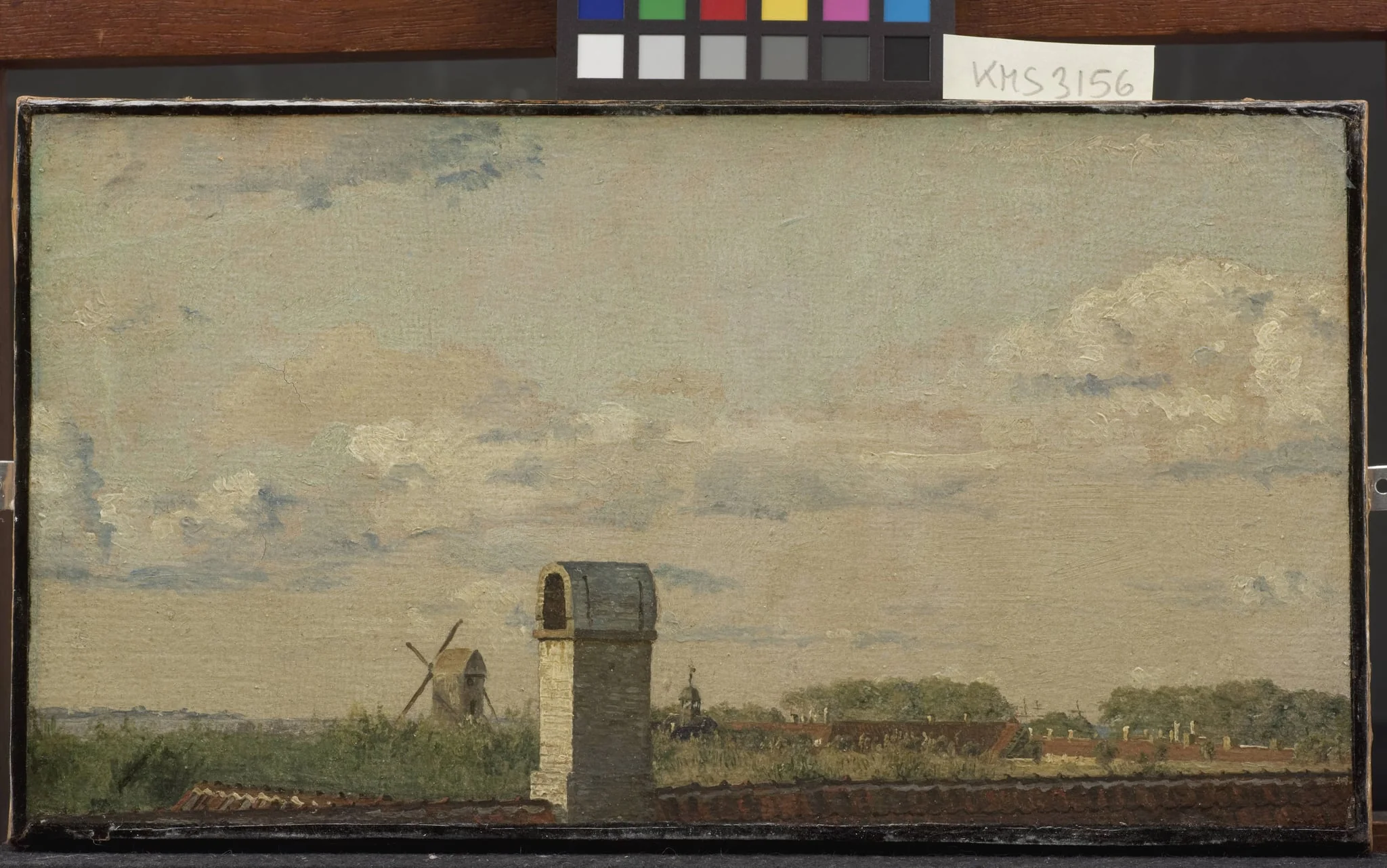 View from a Window in Toldbodvej Looking Towards the Citadel in Copenhagen, by Unknown, 1850