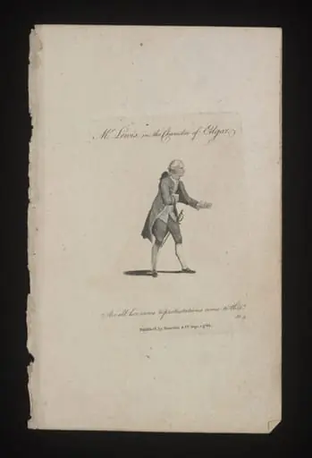 Mr Lewis in the character of Edgar