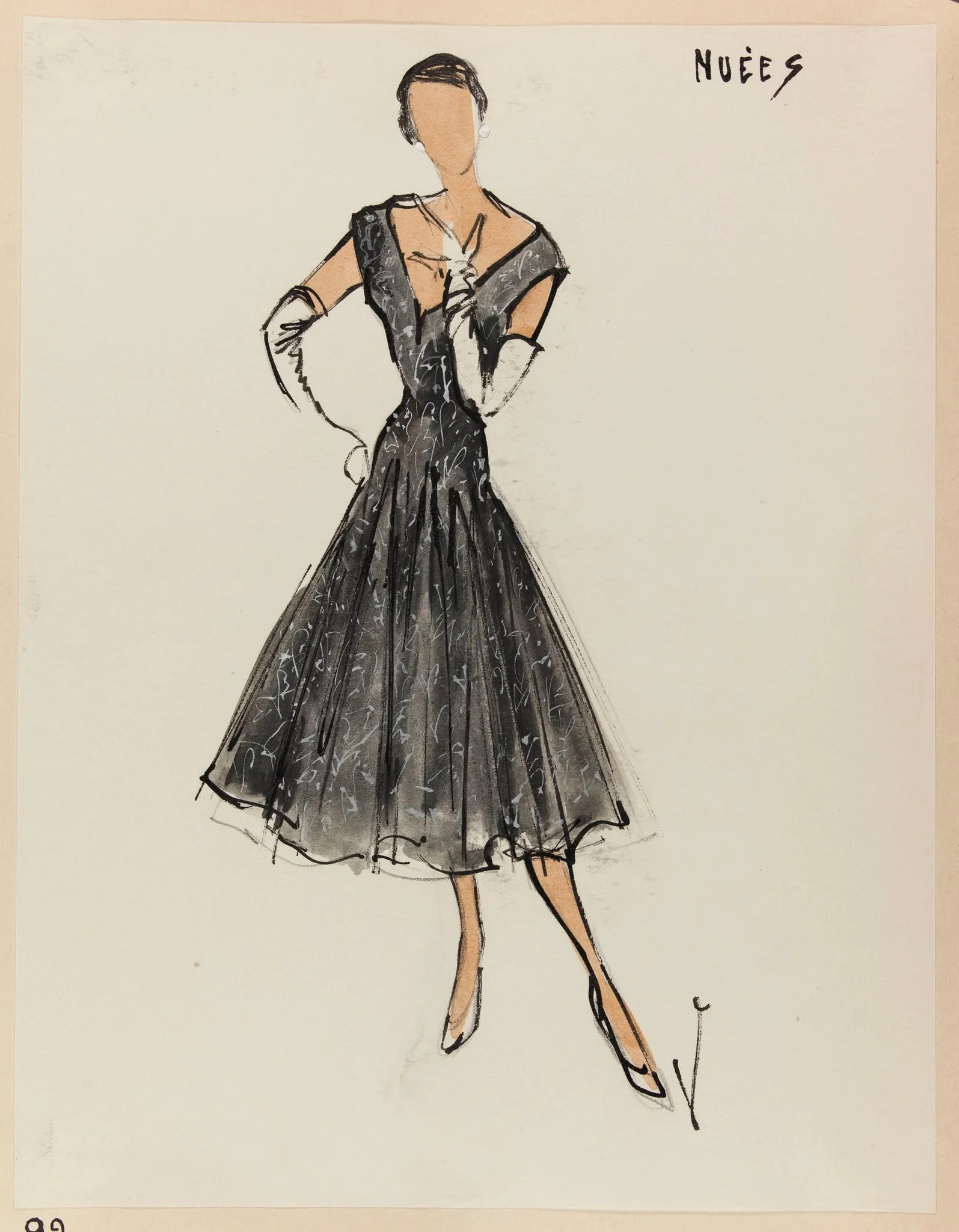 Nuées, by Carven, 1952