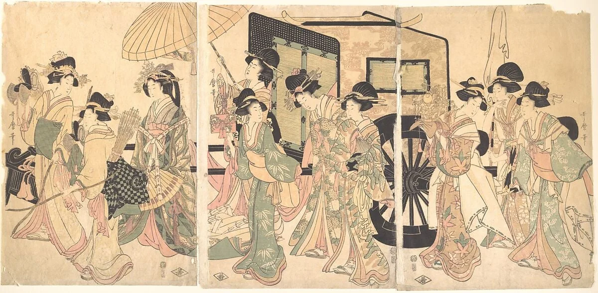 Untitled, by Utamaro II, ink, 1810