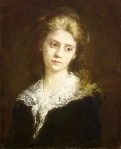 Young Woman with her Hair Untied