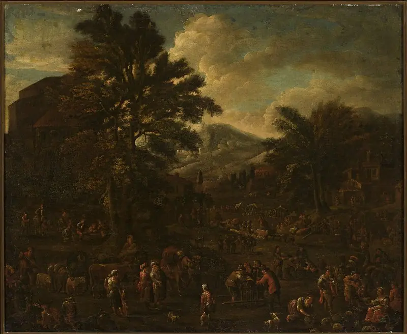 At the market