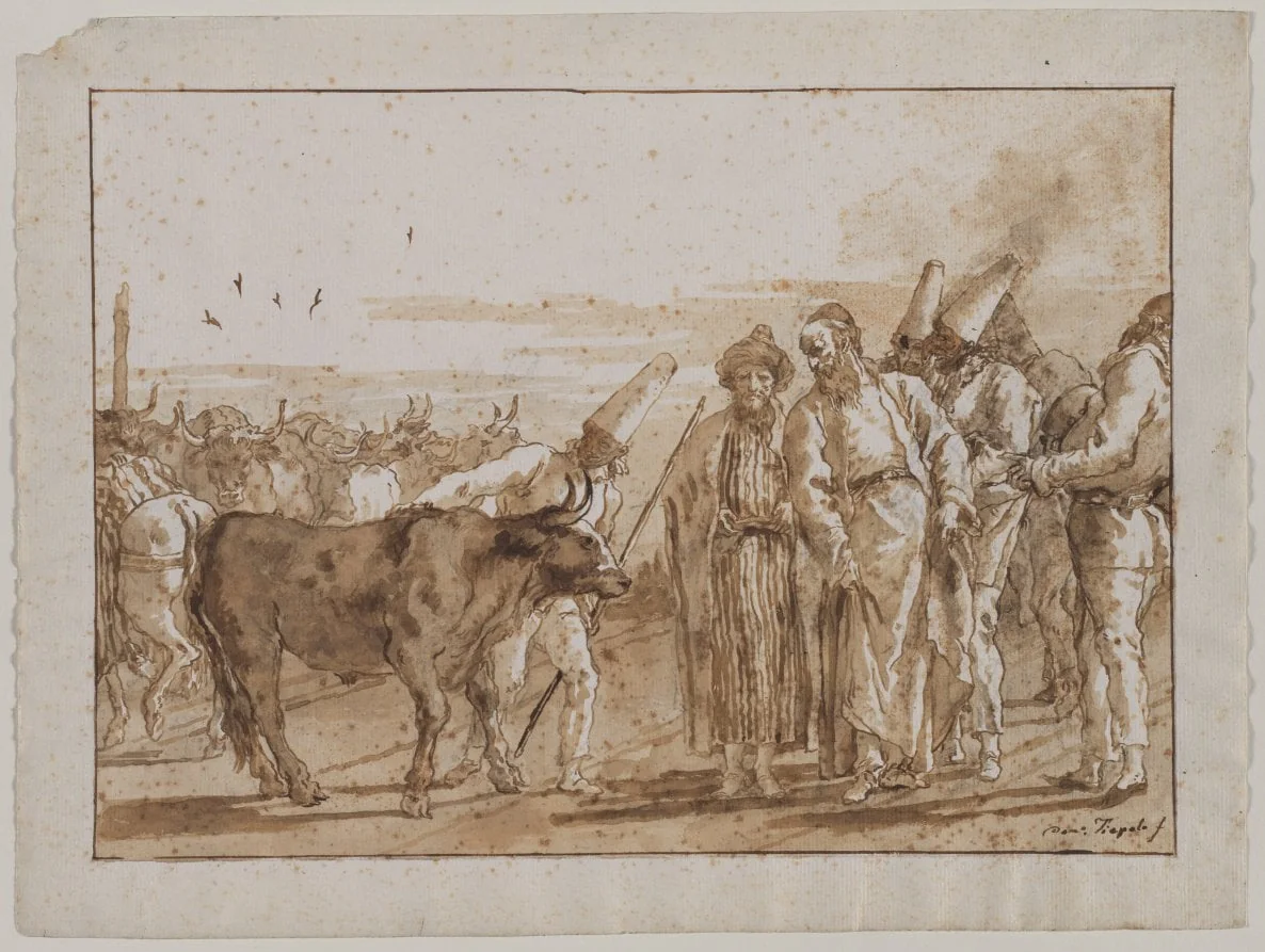 The Cattle Vendor, by Giovanni Domenico Tiepolo, 1794