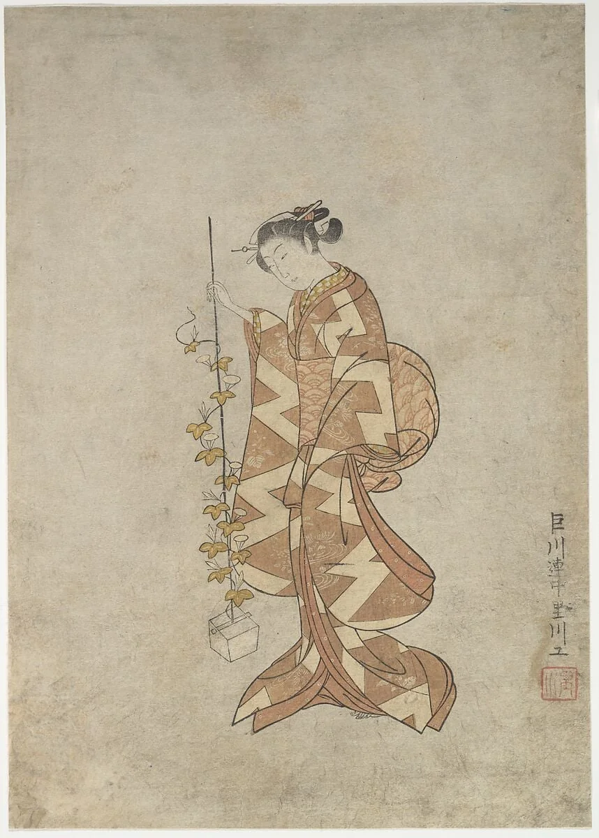 Untitled, by Suzuki Harunobu, ink, 1765