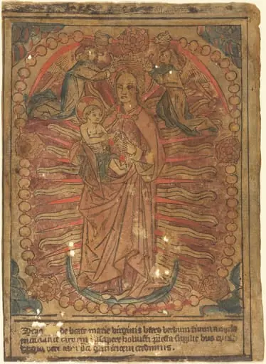 The Madonna and Child in a Rosary