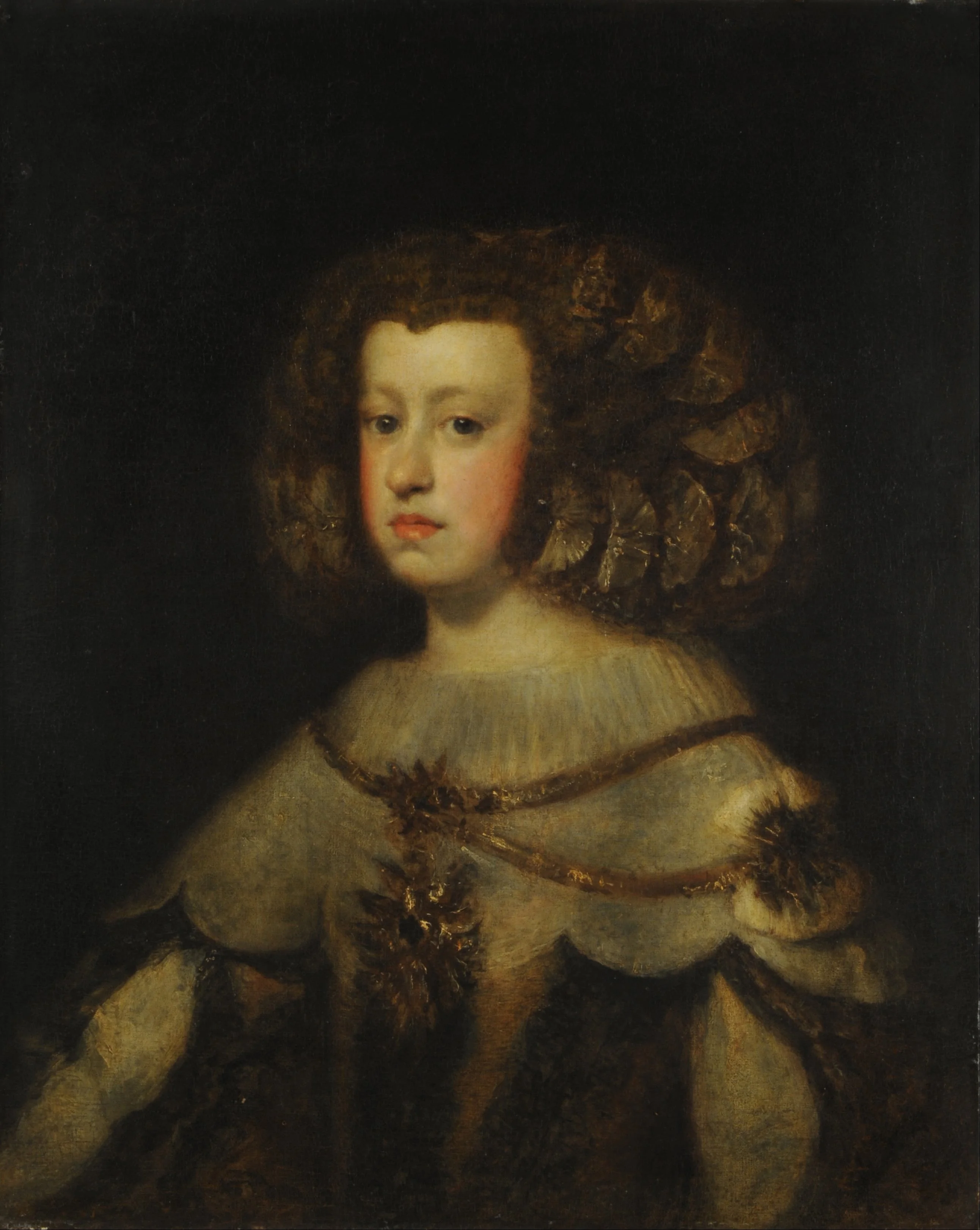 Retrato de la infanta María Teresa de España, by Unknown, oil, 1650