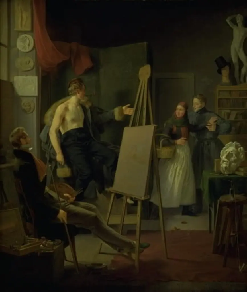 A Girl Selling Fruit in an Artist's Studio