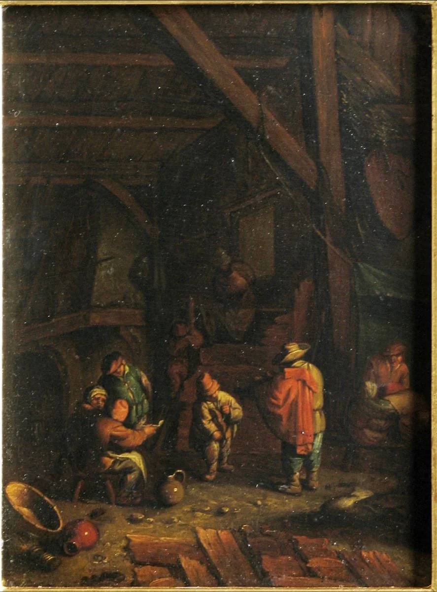 Muzicanți în cameră țărănească, by Adriaen van Ostade, 1657