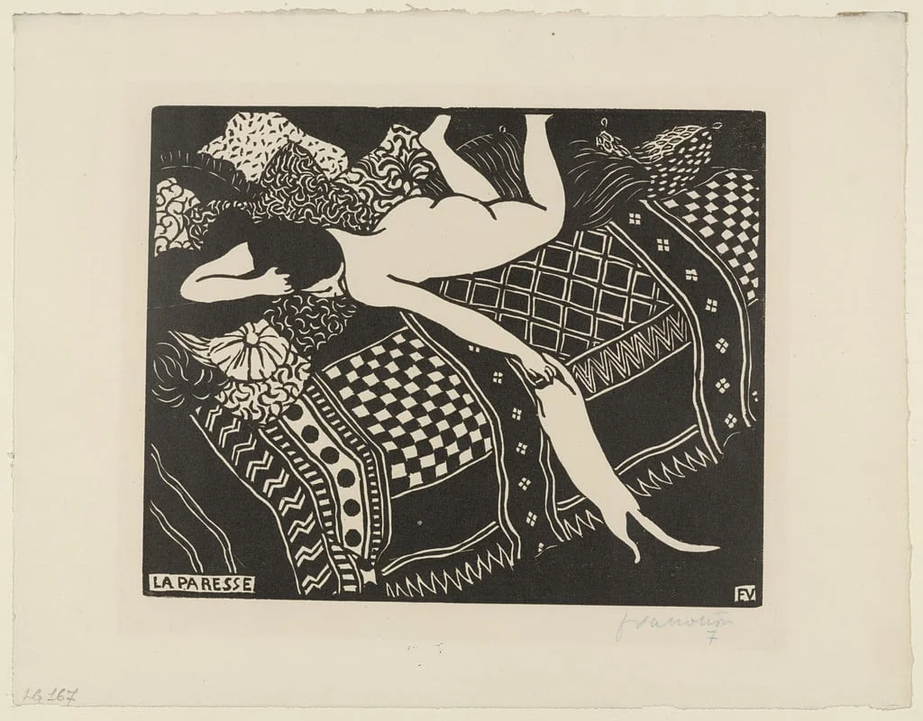 Untitled, by Félix Vallotton, ink, 1896
