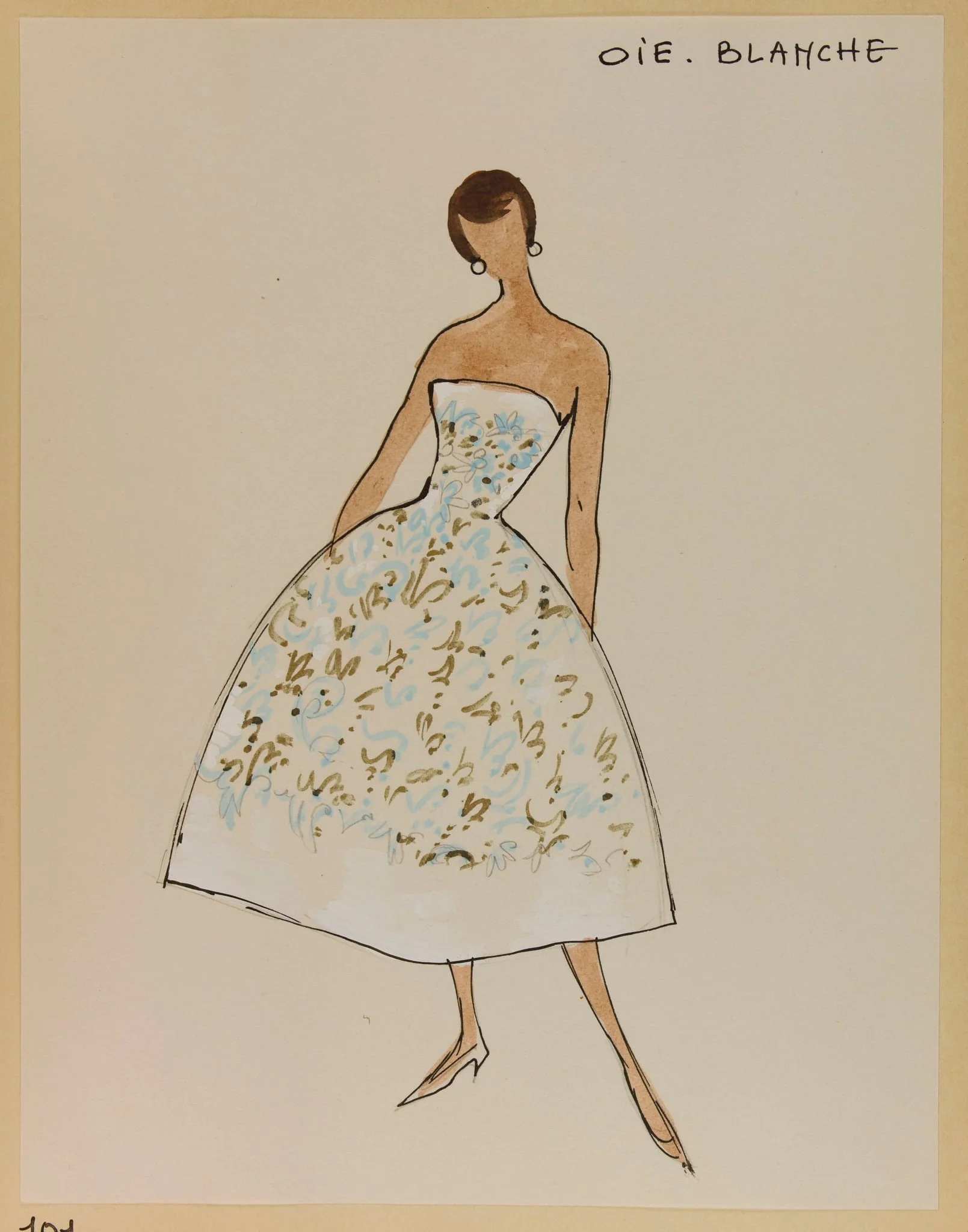 Oie blanche, by Marie-Louise Carven, 1955