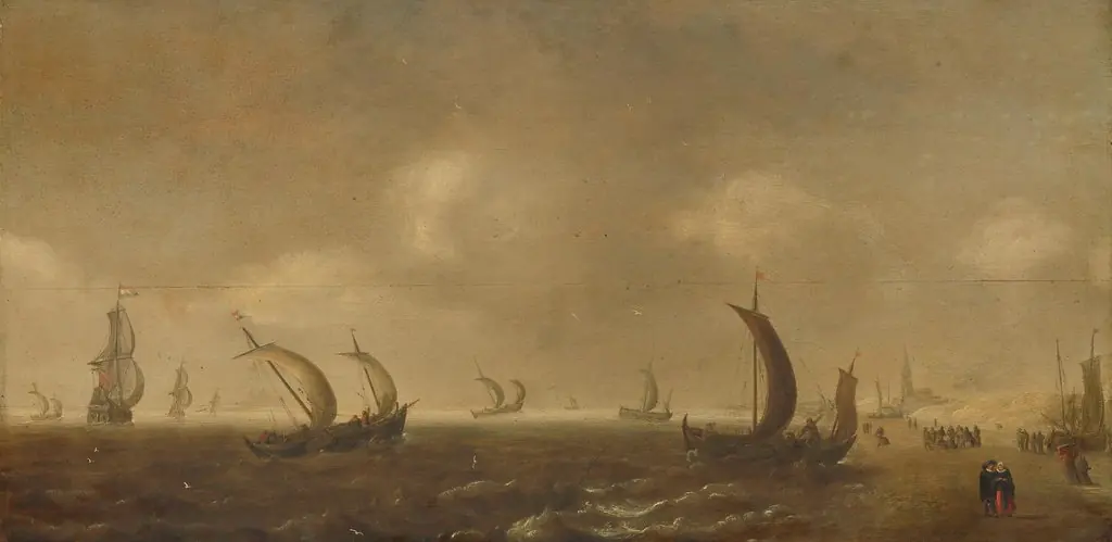 Seascape on the beach at Scheveningen