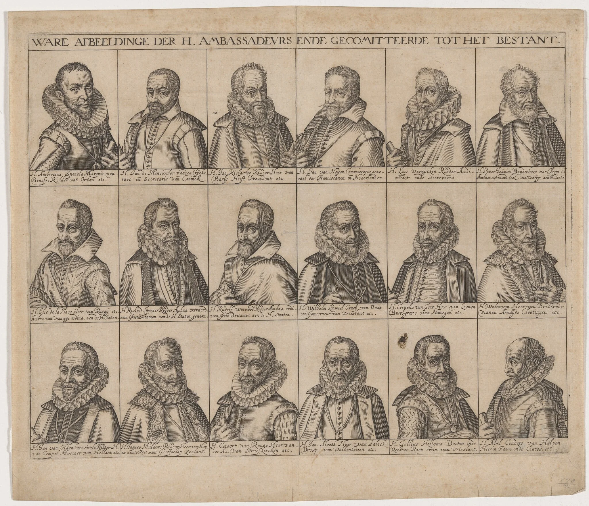 Dutch Ambassadors, by Unknown 19th Century, ink, 1850