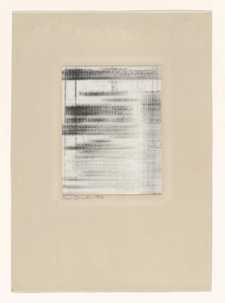 Untitled, by Kurt Schwitters, ink, 1930