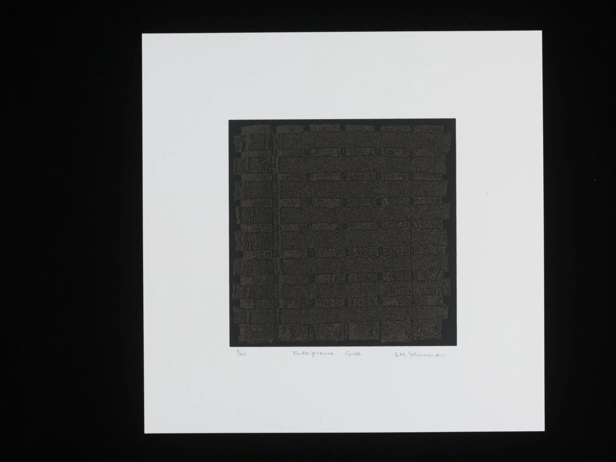 Interference Gold, by Linda Simmonds, 2010