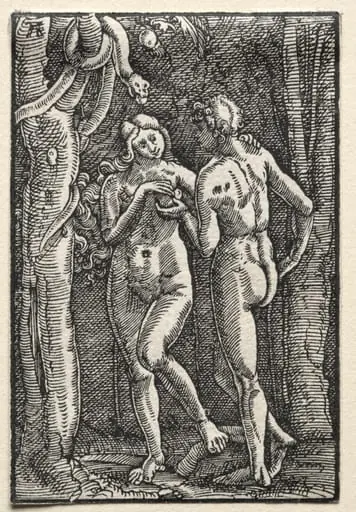 The Fall and Redemption of Man:  Adam and Eve Eating the Forbidden Fruit