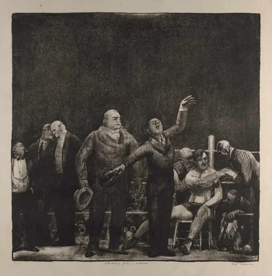 Introducing John L. Sullivan, by George Bellows, 1916
