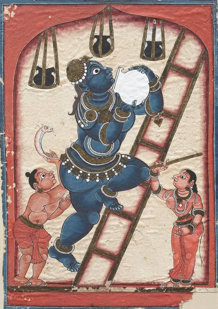 Krishna Stealing Curds