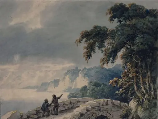Landscape with Trees, Bridge and Figures