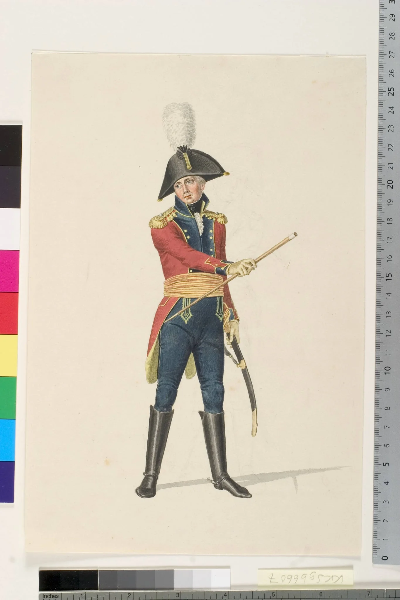 Artilleriofficer, by Unknown, unspecified, 1807